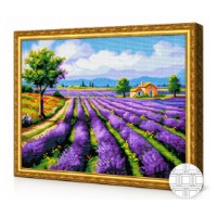 Mozaic cu diamante Art Gallery Premium Lavender Field 40x50cm (QB204790)