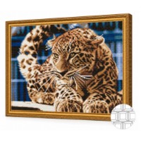 Mozaic cu diamante Art Gallery Premium Leopard 40x50cm (QB205940)