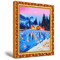Mozaic cu diamante Art Gallery Premium Lights in the Snow 30x40cm (GB88704)