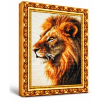 Mozaic cu diamante Art Gallery Premium Lion Profile 30x40cm (GB89497)
