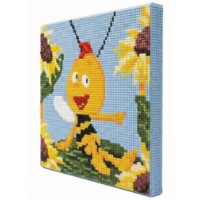 Mozaic cu diamante Art Gallery Premium Little Bee and Sunflowers 20x20cm (BJ593)