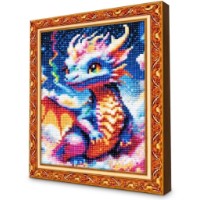 Mozaic cu diamante Art Gallery Premium Little Dragon 20x30cm (JS19516)
