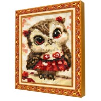Mozaic cu diamante Art Gallery Premium Little Owl in a Skirt 20x30cm (JS18045)