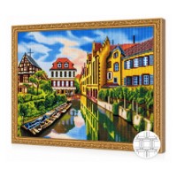 Mozaic cu diamante Art Gallery Premium Little Venice, Colmar, France 40x50cm (QB202755)