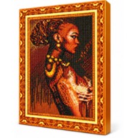 Mozaic cu diamante Art Gallery Premium Luxurious African Woman 30x40cm (GB82768)