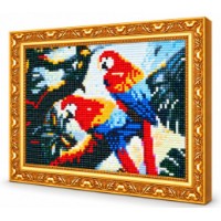 Mozaic cu diamante Art Gallery Premium Luxurious Macaws 20x30cm (JS16858)