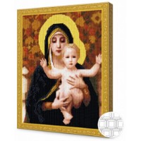 Mozaic cu diamante Art Gallery Premium Madonna and Child 40x50cm (QB200366)
