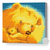 Mozaic cu diamante Art Gallery Premium Mother Bear with Cub 20x20cm (BJ931)