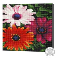 Mozaic cu diamante Art Gallery Premium Multicolored Gerbera Daisies 20x20cm (BJ1149)