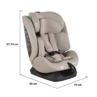 Scaun auto pentru copii Moni Forza i-SIZE 40-150cm Beige imaginea #2 — magazin online Desire.md