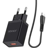 Зарядное устройство Jokade JB022 USB to Type-C Black (JKWCTY5AJB022BK)