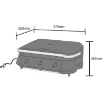 Газовый гриль Cozze G-800 3 Burner Combo Plancha-Grill (90505) фото №10 — интернет-магазин Desire.md