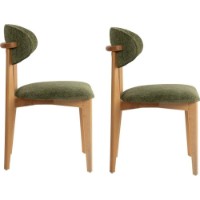 Set scaune Hanah Home Lionte Green Light Oak 2pcs imaginea #2 — magazin online Desire.md