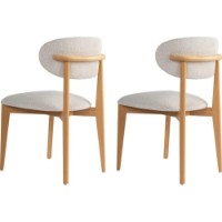 Set scaune Hanah Home LionteWhite Light Oak 2pcs imaginea #2 — magazin online Desire.md