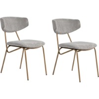 Set scaune Hanah Home Nancy Grey Gold 2pcs imaginea #2 — magazin online Desire.md