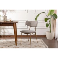Set scaune Hanah Home Nancy Grey Gold 2pcs imaginea #3 — magazin online Desire.md