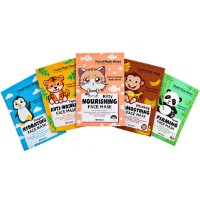 Набор тканевых масок Kiss Beauty Zoo 5pcs S105-197-198-153-151-170