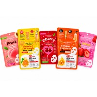 Набор тканевых масок Kiss Beauty Frutty 5pcs S292-1-2-3-7-5