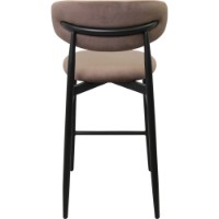 Scaun de bar Deco Meridian Catifea Brown HLR 49/Black (SBMERC-HGT-BRNBLK) imaginea #4 — magazin online Desire.md