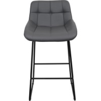 Scaun de bar Deco Nicole CFS Hoker LB Grey Eco-70/Black Legs imaginea #2 — magazin online Desire.md