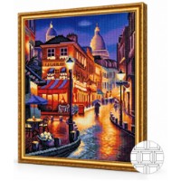 Mozaic cu diamante Art Gallery Premium Night City 40x50cm (QB206405)