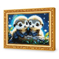 Mozaic cu diamante Art Gallery Premium Otter Pups 20x30cm (JS19950)