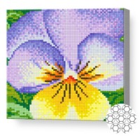 Mozaic cu diamante Art Gallery Premium Pansies 20x20cm (BJ946)