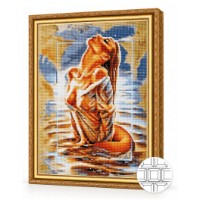 Mozaic cu diamante Art Gallery Premium Passion in Gold 40x50cm (QB204381)