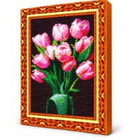 Алмазная мозаика Art Gallery Premium Pink Tulips 30x40cm (GB87400)