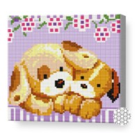 Алмазная мозаика Art Gallery Premium Plush Puppies 20x20cm (BJ701)