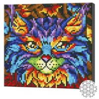 Алмазная мозаика Art Gallery Premium Pop Art Cat 20x20cm (BJ1090)