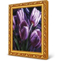 Алмазная мозаика Art Gallery Premium Purple Tulips 40x50cm (GA90108)