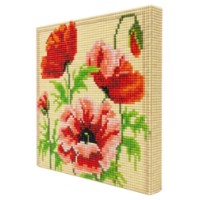 Алмазная мозаика Art Gallery Premium Red Poppies 20x20cm (BJ594)