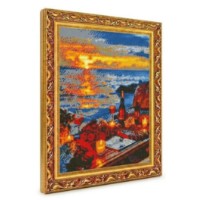 Алмазная мозаика Art Gallery Premium Romantic Dinner by the Sea 40x50cm (GA90562)