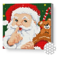 Алмазная мозаика Art Gallery Premium Santa Claus with Gifts 20x20cm (BJ749)