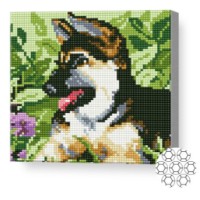 Mozaic cu diamante Art Gallery Premium Shepherd Puppy 20x20cm (BJ503)