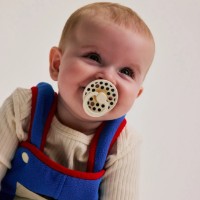 Suzeta BIBS Colour 2 Pack 6-18months Polka dot Ivory/Deep Space (12041102) imaginea #2 — magazin online Desire.md