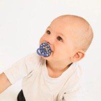 Suzeta BIBS Colour 2 Pack 6-18months Polka dot Ivory/Deep Space (12041102) imaginea #3 — magazin online Desire.md