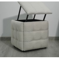 Табурет Nex Home N51 Teddy White (NX-00001716) фото №3 — интернет-магазин Desire.md