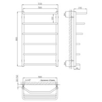 Uscător de prosoape Kosser Cascad Trapetia ДКТ05 800x530/6 imaginea #3 — magazin online Desire.md