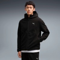 Hanorac pentru bărbați Puma Pumatech Polarfleece Full-Zip Puma Black, s.M imaginea #2 — magazin online Desire.md