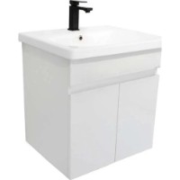 Dulap cu lavoar Orka Venna 55cm White (19384)