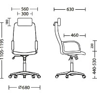 Офисное кресло Новый стиль Diplomat HR C-38 (41170658) фото №3 — интернет-магазин Desire.md