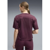 Tricou de dame Puma Cloudspun Relaxed Ruby Noir Heather, s.XS imaginea #3 — magazin online Desire.md