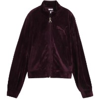 Hanorac damă Puma Ess Elevated Velour Ruby Noir, s.M