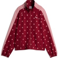 Jachetă damă Puma T7 Polka Dots Oversized Track Garnet Glow, s.S imaginea #1 — magazin online Desire.md