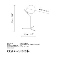 Veioză birou Opviq Luminar 14161 imaginea #8 — magazin online Desire.md