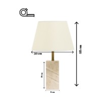 Veioză birou Opviq Valen Cream imaginea #8 — magazin online Desire.md