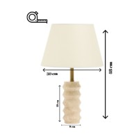 Veioză birou Opviq Meya Cream imaginea #8 — magazin online Desire.md