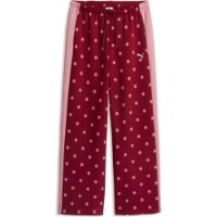 Pantaloni spotivi de dame Puma T7 Polka Dots Knitted Garnet glow, s.XS